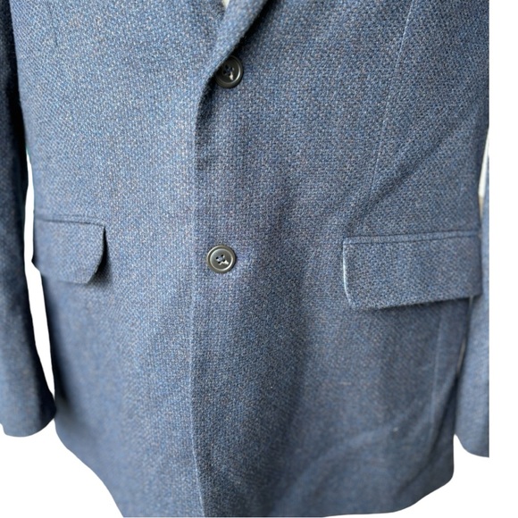 Alan Flusser Wool 2-Button notched lapel Double Vented Blazer Sport Coat | 42 R - Picture 7 of 11